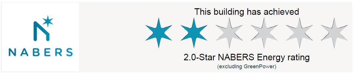 Sample NABERS energy star rating on a BEEC